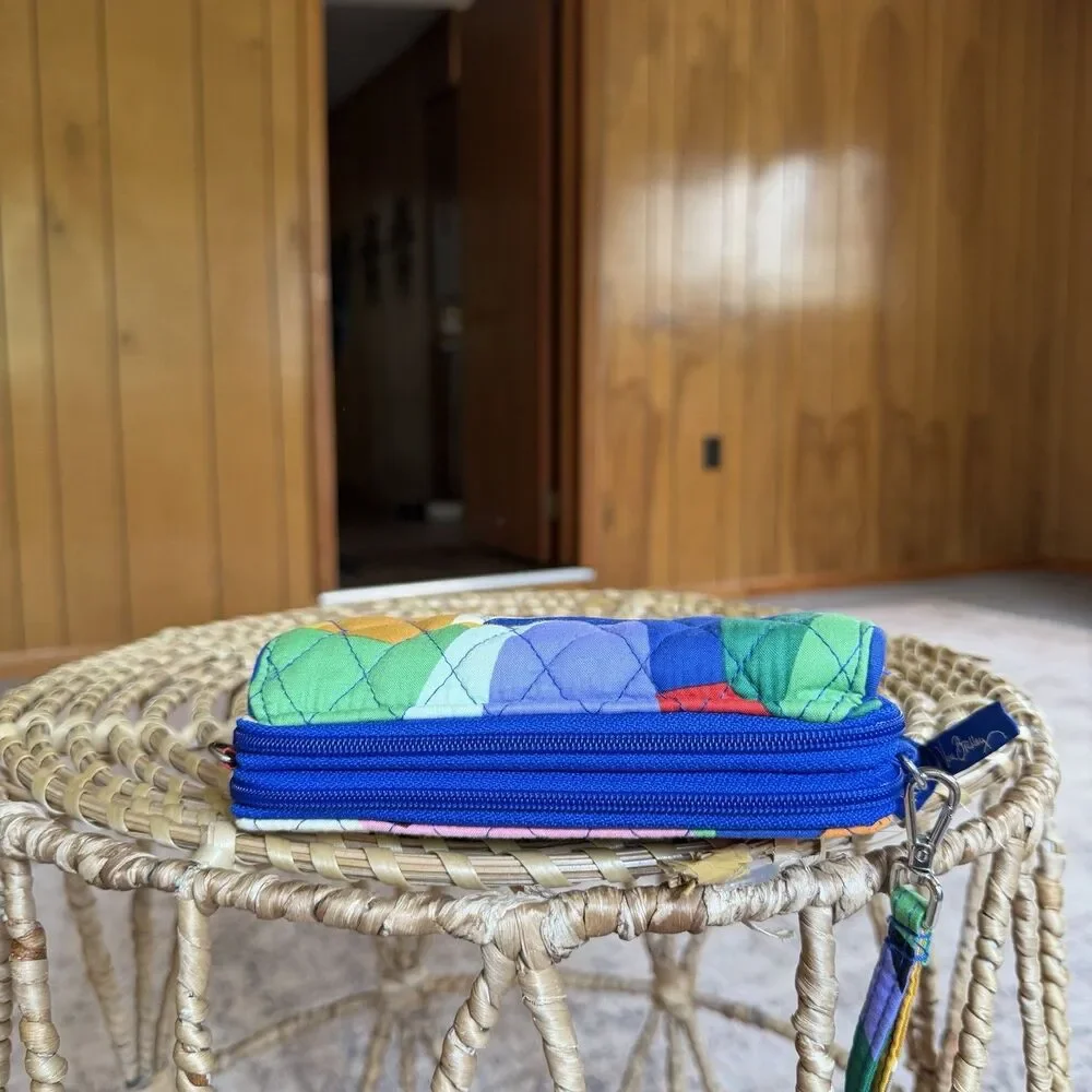Vera Bradley All In One Crossbody Wristlet Wallet Pop Art Pattern Colorful - Picture 4 of 10